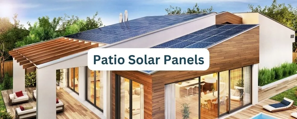 Patio solar panels